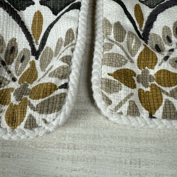 Yellow Embroidered Claudia Pillow Covers 20x20 (Set Of 2) Kirkland's Floral - Picture 5 of 16